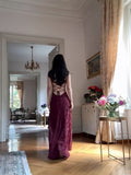 Spaghetti Strap Sheath Wedding Guest Dresses, Lace Rust Red Prom Formal Dresses HZ0311