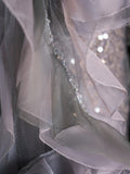 Princess Mermaid Sweetheart Grey Sequined With Slit Long Formal Evening Dress Gowns Prom Dresses HZ0311