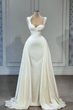 Mermaid Halter Sweetheart Beaded Floor-length Sleeveless With Side Train Prom Dress HZ0311