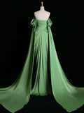 Graceful Mermaid Purple Off the Shoulder Pleats Prom Dress Evening Dresses Party Gowns HZ0311