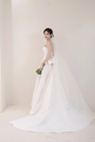 Women¡¯s Ball Gown Strapless Bridal Wedding Dresses With Pearls Floor Length Brides Gown for Bride HZ0311