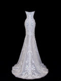 Wedding Gowns Dresses Elegant Modest for Bride Mermaid Strapless With Long Sleeves Lace Petite/Plus Size Bridal Gowns For Women HZ0311