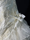 Wedding Dresses Strapless Drop Waist 1950s 1940s Mermaid Strapless Lace With Appliques White Petite/Plus Size Bridal Gown For Women HZ0311