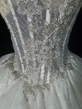 Ethereal Wedding Gowns Brides Dresses Ball Gown Sweetheart Strapless For Bride Lace White Petite/Plus Size Bridal Gown With Beads For Women HZ0311