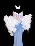 Affordable Sequin 1950s Formal Mermaid Sweetheart With Beads Feather Style Impress Long Prom Dresses Party Formal Gowns HZ0311