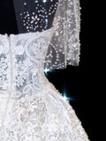 Wedding Gowns Dresses Elegant Modest for Bride Ball Gowns Sweetheart With Sleeves Cape White Petite/Plus Size Bridal Gown For Women HZ0311