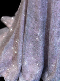 Affordable Sequin 1950s Formal Mermaid V Neck Sequins Slit With Beads Style Impress Long Prom Dresses Party Gowns HZ0311