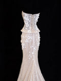 Wedding Gowns Dresses Romantic Mermaid for Bride Sweetheart With Lace Sequin White Petite/Plus Size Bridal Gown For Women HZ0311