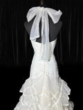 Timeless Long Wedding Gowns 70s Ideas Classy Halter Dresses Mermaid Bohemian Style for Bride With Fitted Pleated Tiered Bridal Gown HZ0311