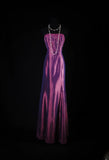 Vintage Mermaid Sweetheart Grape Taffeta Long Party Dress With Beads 1950s Retro Classy Birthday Dinner Prom Dress HZ0311