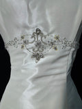 Vintage Long Wedding Gowns 1960s Dresses Ball Gown Strapless Style for Bride With Pleated Lace Train White Bridal Gown HZ0311