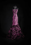 Women's Cocktail Party Gowns 90s Mermaid Purple Sweetheart Taffeta With Beads Long Graduation Dinner Outfits Prom Dresses HZ0311
