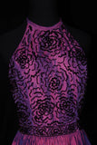 Cute Ball Gown Halter Grape Taffeta With Beads Short 18th Birthday Dress Homecoming Dresses Cocktail Gown HZ0311