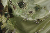 Vintage A line Spaghetti Strap Sage Green Tulle Tea Length Party Dress With Beads 1950s Retro Classy Birthday Dinner Prom Dresses HZ0311