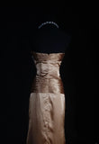 Retro Vintage 1960s Formal Sheath Sweetheart Brown Fashion With Beads Long Prom Dresses Party Formal Gowns HZ0311