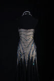 Retro Vintage 1960s Style Formal Mermaid Sweetheart Black Tulle With Beads Long Prom Dresses Party Formal Gowns HZ0311