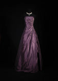 Vintage Ball Gowns Prom Dress Aesthetic Strapless Dusty Purple 1950s Long Prom Dresses Party Semi Formal Gowns HZ0311