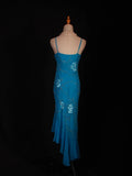 Vintage Mermaid Spaghetti Straps Irregular With Beads Embroidery Bodice Chiffon Prom Dresses Impress 20th Birthday Outfits Formal Gown HZ0311