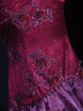 Retro Mermaid Spaghetti Straps Hot Pink Satin Tea Length 16th Birthday Dress Homecoming Dresses Cocktail Gown HZ0311
