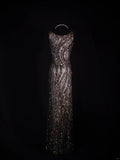 Vintage Mermaid 80s Boat Sequin With Beads Long Prom Dresses Impress 20th Birthday Outfit Formal Gowns HZ0311