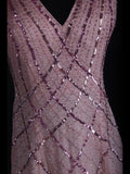Retro 60s A Line V Neck Rose Pink Chiffon With Beads Long Prom Dresses Inspo 22th Birthday Outfit Formal Gown HZ0311
