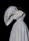 Modest Long Wedding Dresses A Line One Shoulder Satin Style For Bride With Pleated Bodice Train Bridal Dresses HZ0311