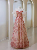 Unique Ball Gown Sweetheart Lace Prom Dresses Long Party Dress 20th Birthday Outfits Formal Gown HZ0311