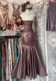Vintage Prom Dresses 90s Formal Mermaid Strapless Sequin Formal Dress Party Outfits Prom Gowns HZ0311
