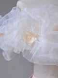 Classy Ball Gown Off The Shoulder Tulle Prom Dresses Long Party Dress Evening Outfits Graduation Dress HZ0311