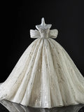 Luxury Ball Gown Sweetheart Sequins Beaded Fitted Corset Wedding Dress Bride Gowns Wedding Dresses HZ0311