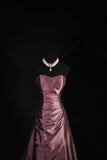 Sweetheart Satin A Line Prom Dresses Beaded Formal Evening Dress Formal Dress HZ0311
