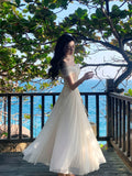 Elegant A Line Spaghetti Straps Champagne Chiffon Sleeveless Long Prom Dresses 18th Birthday Outfits HZ0311