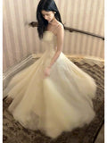 Simple A Line Spaghetti Straps Lace Ankle Length Prom Dresses 17th Nigh Party Birthday Outfits HZ0311