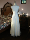 Modest A Line Scoop Neck White Lace Prom Dresses Inspiration Long Party Evening Dress 18th Birthday Outfits HZ0311