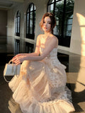 Modest A line Spaghetti Straps Pink Ankle Length Lace Prom Dresses Wedding Guest Dress 20th Party Birthday Outfits HZ0311