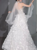 Modest Ball Gown Strapless White Sequins Prom Dresses Inspiration Long Party Evening Dress 21st Birthday Outfits HZ0311