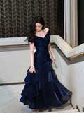 Elegant Mermaid Off The Shoulder Burgundy Long Prom Dresses 16th Nigh Party Birthday Outfits HZ0311