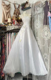 Modest Ball Gown Spaghetti Straps White Long Prom Dresses Party Dress 21st Birthday Outfits Graduation Gown HZ0311